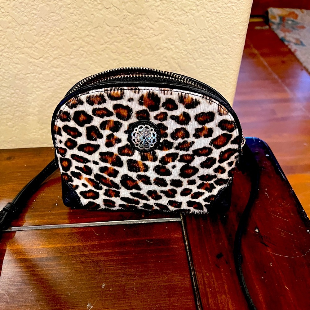 Brighton crossbody calf hair bag
